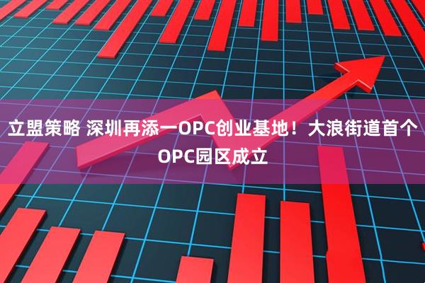 立盟策略 深圳再添一OPC创业基地！大浪街道首个OPC园区成立